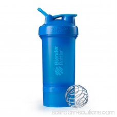 BlenderBottle 22oz ProStak Shaker with 2 Jars, a Wire Whisk BlenderBall and Carrying Loop FC Pebble Gray 567248042